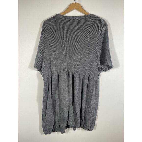 Faded Glory Y2K Cardigan Sweater 4X Babydoll Gray Knit Whimsigoth Fairy Grunge - Picture 10 of 12